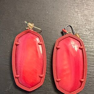 Kendra Scott Vibrant Red Earrings
